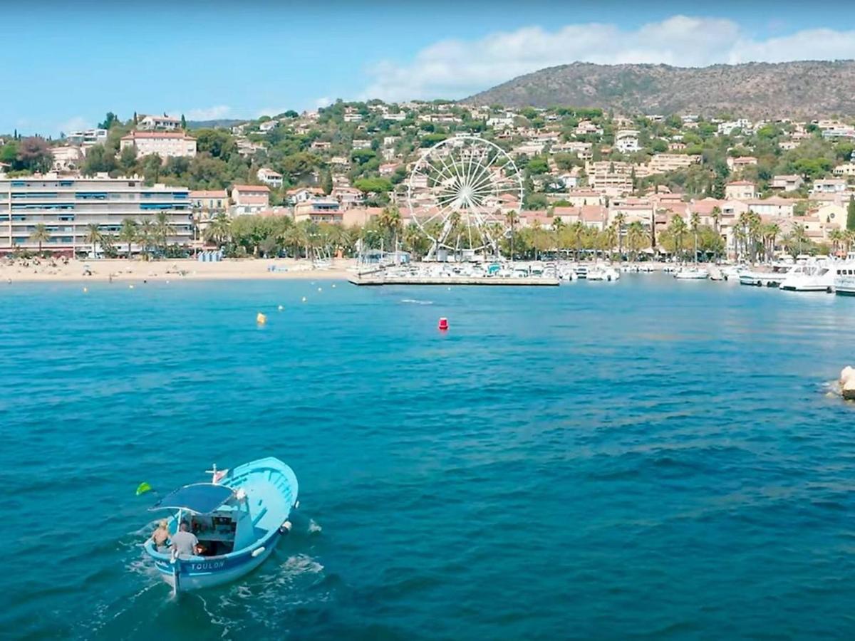 Charmant T2 Climatise Avec Grande Terrasse, Piscine Et Parking Privatif, Proche Plage Et Commerces. - Fr-1-251-441 Le Lavandou Exteriör bild